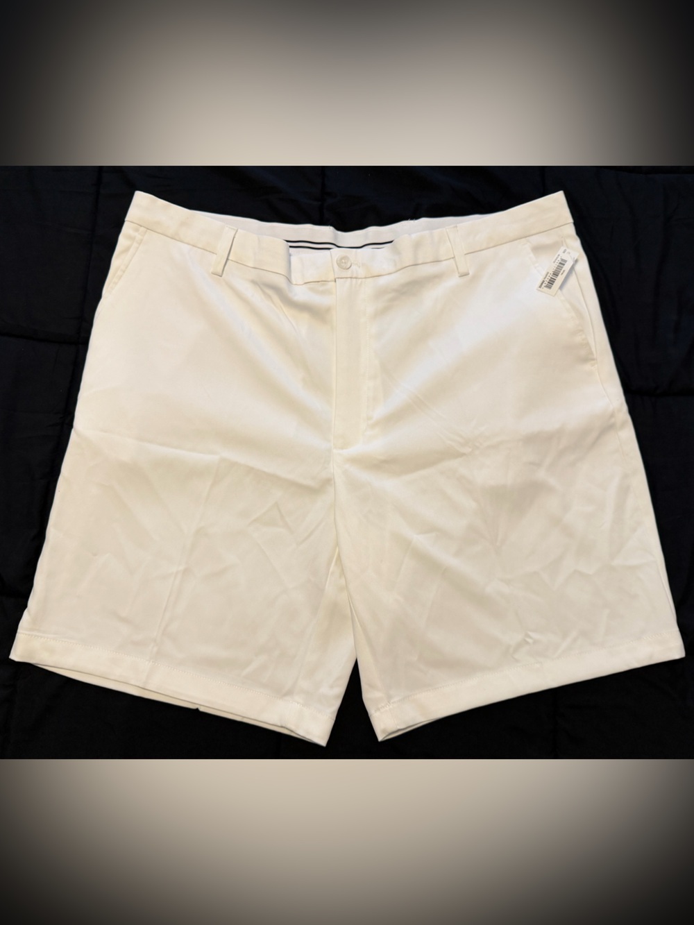 Amazon Essentials White Shorts with Black Trim